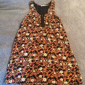 Kimchi Blue urban outfitters floral mesh zipper dress